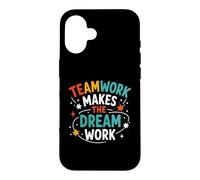 Carcasa para iPhone 16 Collaboration Motivation Teamwork Makes The Dream Work