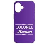 Carcasa para iPhone 16 Colonel Maman Femme Militaire Humour Mère Obéir Discipline