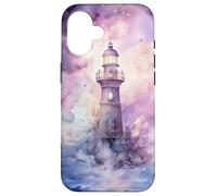 Carcasa para iPhone 16 Colorful Lighthouse Decor For Women and Girls Who Love Ocean