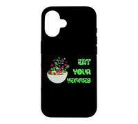 Carcasa para iPhone 16 Come Tus Verduras Veggies Vegetariano Alimentación Saludable Dietista