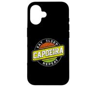 Carcasa para iPhone 16 Comer Dormir Capoeira Repetir Danza Acrobacia Artes Marciales