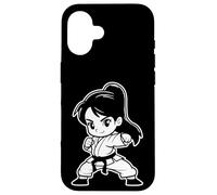 Carcasa para iPhone 16 Cómic Little Karate Girl