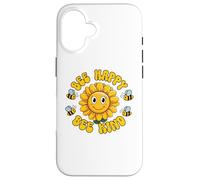 Carcasa para iPhone 16 Common Sunflower Inspirational Motivation Bee Happy Bee Kind