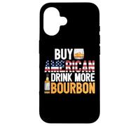 Carcasa para iPhone 16 Comprar American Drink Más Bourbon Funny Whisky Beber