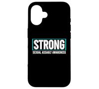 Carcasa para iPhone 16 Conciencia de agresión Sexual Fuerte - Conciencia de Asalto Sexual