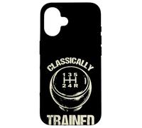 Carcasa para iPhone 16 Conductor de transmisión Manual de Coche de Entrenamiento clásico