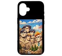 Carcasa para iPhone 16 Cool Mount Rushmore National Memorial USA Presedents Anime