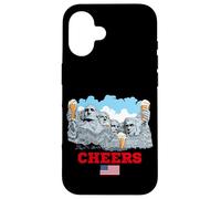 Carcasa para iPhone 16 Cool Mount Rushmore National Memorial USA Presedents Cartoon