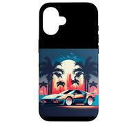 Carcasa para iPhone 16 Cool Vintage Super Car Illustration Novelty Graphic Designs