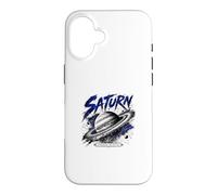 Carcasa para iPhone 16 Coordenadas espaciales mundiales anilladas Saturn Planet