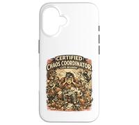 Carcasa para iPhone 16 Coordinador Certificado del Caos Amante Divertido de los Gatos y dueños de Gatos