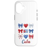 Carcasa para iPhone 16 Coquette Cuba Flag Cuban Girls
