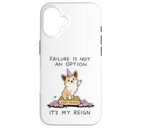 Carcasa para iPhone 16 Corgi Último Lugar El Fracaso Es Mi Reino