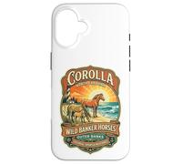 Carcasa para iPhone 16 Corolla Wild Banker Caballos Carolina del Norte Outer Banks