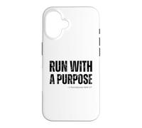 Carcasa para iPhone 16 Corre con un propósito Cristiano Corriendo 1 Corintios 9:26-27