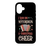 Carcasa para iPhone 16 Corro en acordeón y Navidad Cheer Matching X-Mas Squad