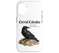 Carcasa para iPhone 16 Córvid Calculus Cuervo Cosas Brillantes Infinity Matemáticas Juego de Palabras