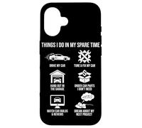 Carcasa para iPhone 16 Cosas Que Hago en mi Tiempo Libre Garage Car Guy Car Entusiastas