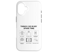 Carcasa para iPhone 16 Cosas Que Hago en mi Tiempo Libre - Knitting Lover