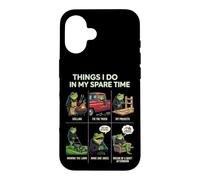Carcasa para iPhone 16 Cosas Que Hago en mi Tiempo Libre Papá Humor asando a Funny Frog