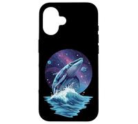 Carcasa para iPhone 16 Cosmic Whale Tail Ocean Endless Galaxy Dream
