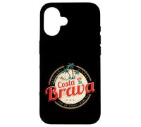 Carcasa para iPhone 16 Costa Brava Vintage Cataluña España Souvenir Vacaciones
