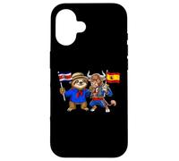 Carcasa para iPhone 16 Costa Rica España Raíces Bandera Costarricense Español