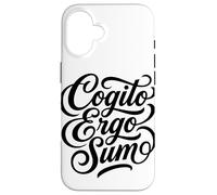 Carcasa para iPhone 16 Cotización de Pensador filósofo Latino de Cogito Ergo Sum