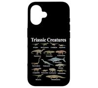 Carcasa para iPhone 16 Criaturas Triásicas Primeros Reptiles Evolución Paleontología