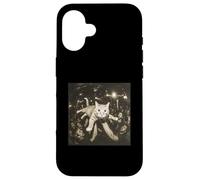 Carcasa para iPhone 16 Crowd Surfing Cat Meme Disco Party Cat Gang Night Club