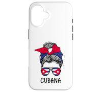 Carcasa para iPhone 16 Cuban Cubana Girl Cuban Heritage Cuba Flag