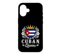 Carcasa para iPhone 16 Cuban Queen Cuba Flag Proud Cuban Woman