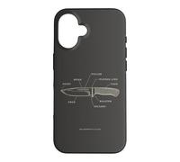 Carcasa para iPhone 16 Cuchilla para fabricar Cuchillos, Hoja Anatomía Forge Smith