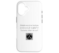 Carcasa para iPhone 16 Curiosity Killed The Cat. La curiosidad destruye el Cuerpo