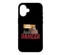 Carcasa para iPhone 16 Cute Bear Gifts - Danger I Am A Hugger - Bears Hug Gift