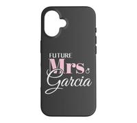 Carcasa para iPhone 16 Cute Engagement Future Mrs Garcia Bachelorette