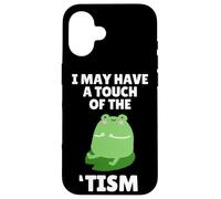 Carcasa para iPhone 16 Cute Frog Toad Touch of The Tism Autism Awareness