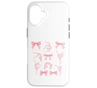 Carcasa para iPhone 16 Cute Gymnastics Bows Aesthetic Gymnast Lover Design