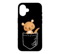 Carcasa para iPhone 16 Cute Kawaii Mens Womens Kids Aussie Pocket Kangaroo Lover