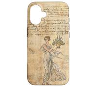 Carcasa para iPhone 16 Cute Vintage Wild Flower Motif Antique Fairycore Aesthetic