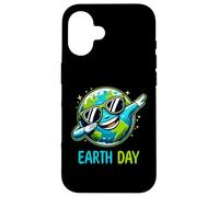 Carcasa para iPhone 16 Dabbing Día de la Tierra 2026 Niños Niñas Niños Tierra Dab