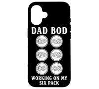 Carcasa para iPhone 16 Dad BOD Working On My Six Pack Funny Drinking Team Beer