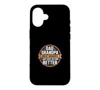 Carcasa para iPhone 16 Dad Grandpa Great Grandpa I Just Keep Getting Better