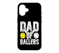 Carcasa para iPhone 16 Dad of Ballers Baseball Dad for Men Father's Day Baseball