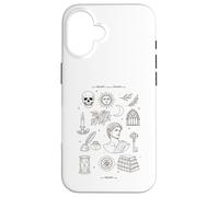 Carcasa para iPhone 16 Dark Academia Estética Literaria Poesía Amante de Libros