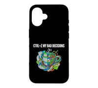 Carcasa para iPhone 16 Data Analyst Funny Ctrl Z My Bad Decisions
