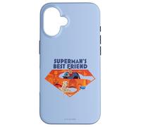 Carcasa para iPhone 16 DC League of Super-Pets Superman's Best Friend Crypto