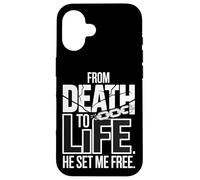 Carcasa para iPhone 16 De la Muerte a la Vida me liberó