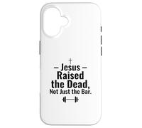 Carcasa para iPhone 16 Dead Not Bar Fe Cristiana Powerlifting