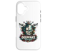 Carcasa para iPhone 16 Deepfake Nation AI Vigilancia Cyberpunk